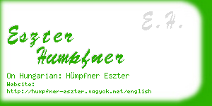 eszter humpfner business card