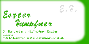 eszter humpfner business card